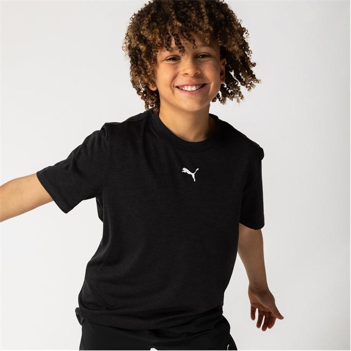Puma Boys Black Train-All-Day Drycell T-Shirt  in Size 11 - 12 Years, Sports Direct