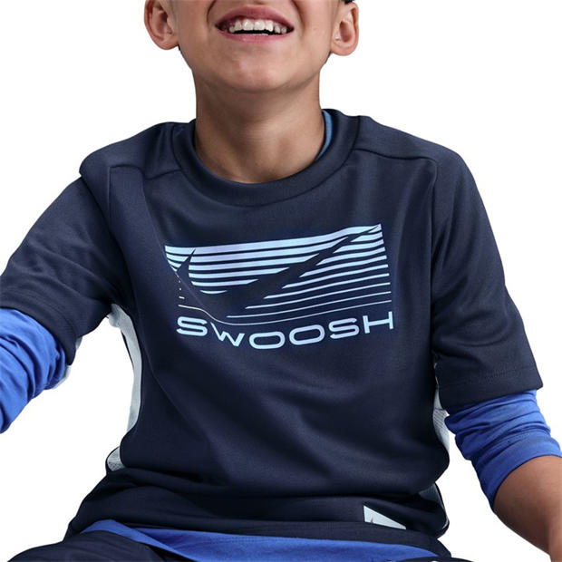 Midnight Navy/C - Nike - Kids' Short Sleeve Performance T-Shirt