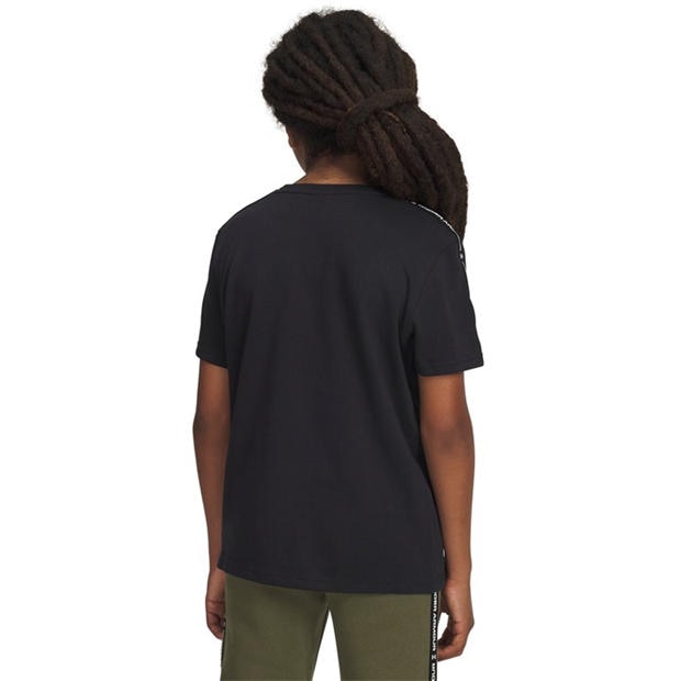 Black - Under Armour - UA Sportstyle Taped Boys Short Sleeve