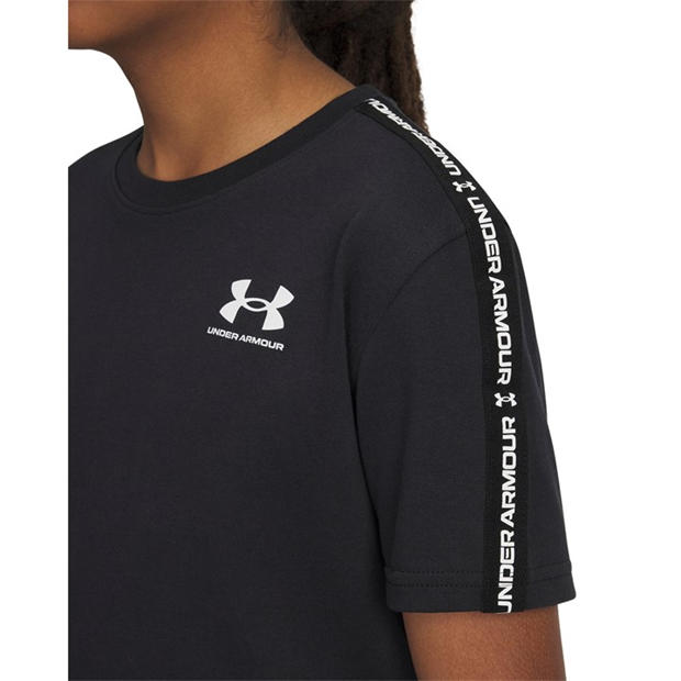 Black - Under Armour - UA Sportstyle Taped Boys Short Sleeve