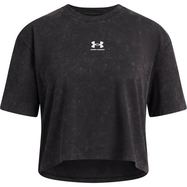Black/White - Under Armour - Kids Rival Short Sleeve Top