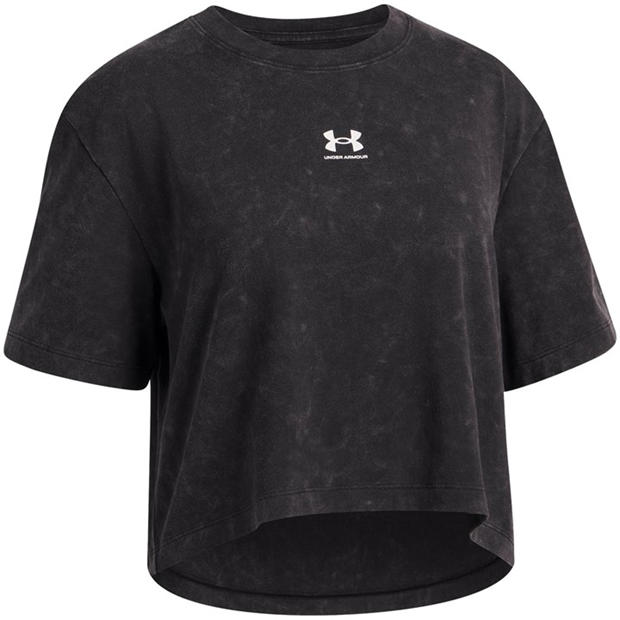 Black/White - Under Armour - Kids Rival Short Sleeve Top