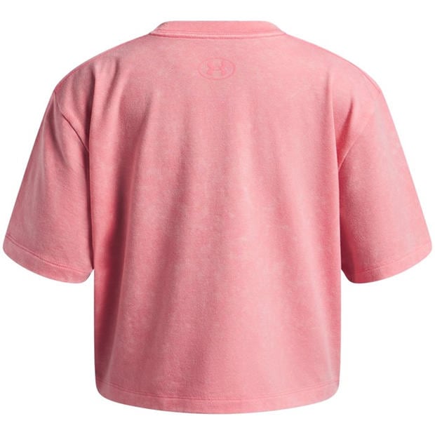 Pink/White - Under Armour - Kids Rival Short Sleeve Top