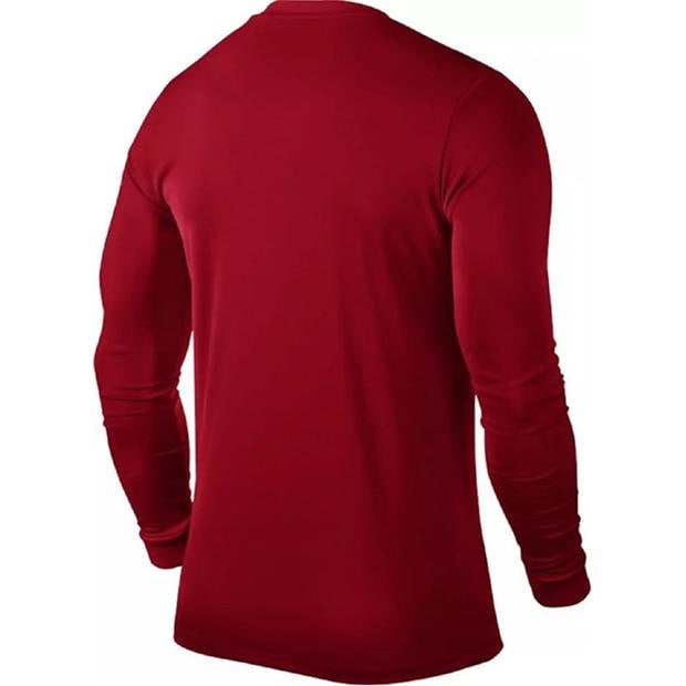 Burgundy - Nike - Men's Park VII Long-Sleeve Dri-FIT T-Shirt