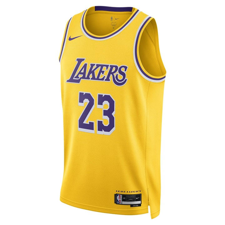 Nike Men's Yellow Nba Icon Edition Swingman Jersey in Size XL, Sports Direct