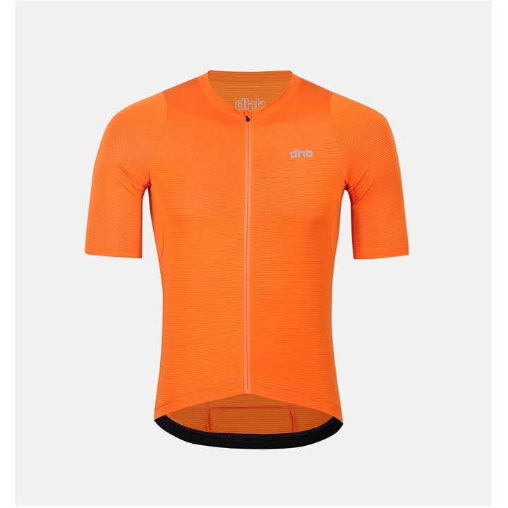 Dhb Men's Orange Aeron Short Sleeve Jersey in Size 2XL, Sports Direct