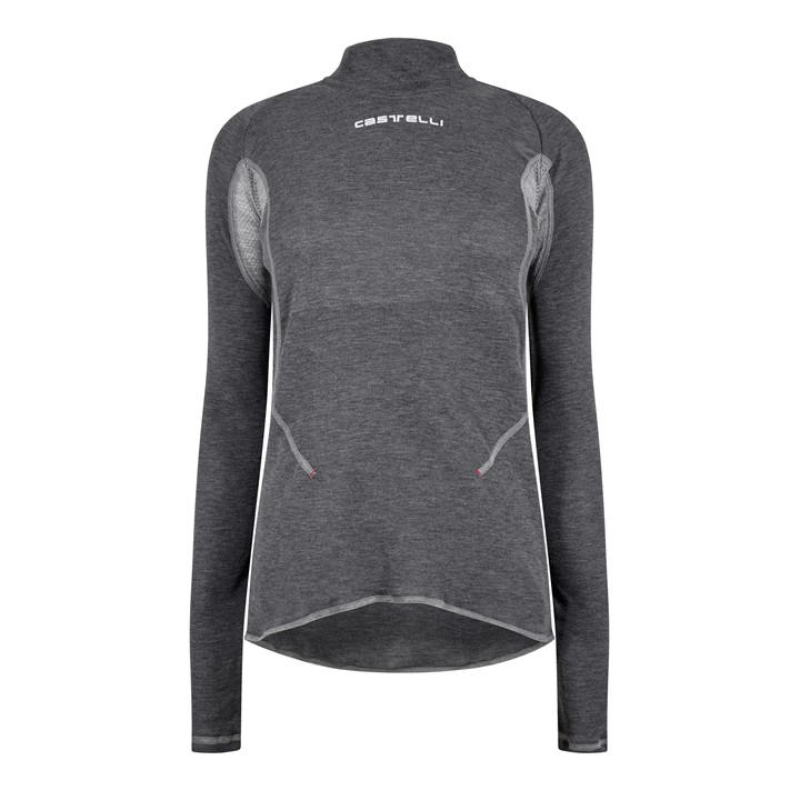 Sports Direct Castelli Women's Long-Sleeve Cycling Jersey - Grey | Massive selection of Sports + Interest FREE credit.