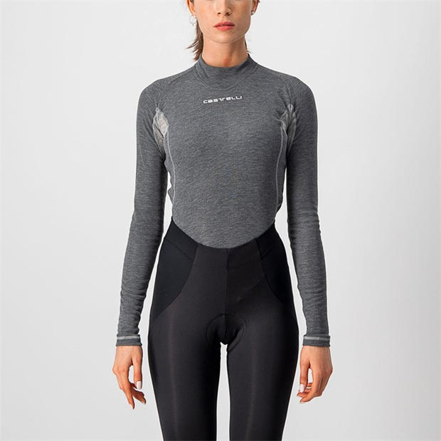Grey - Castelli - Women's Long-Sleeve Cycling Jersey