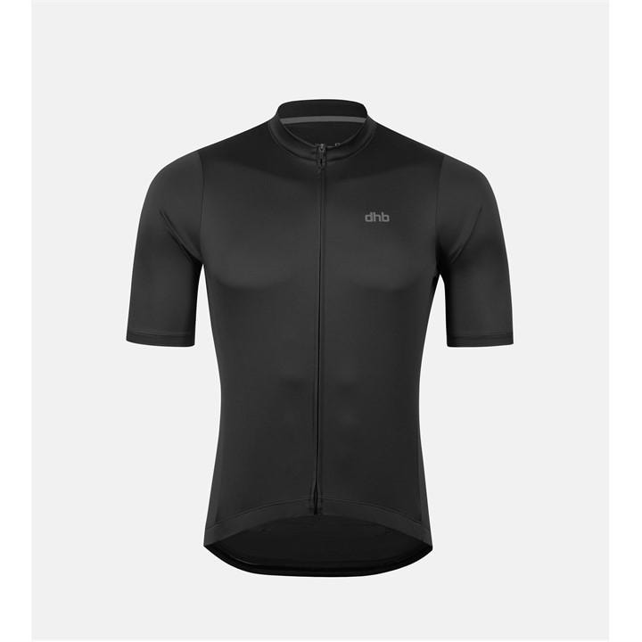 Dhb Men's Black Blok Short Sleeve Jersey in Size L, Sports Direct
