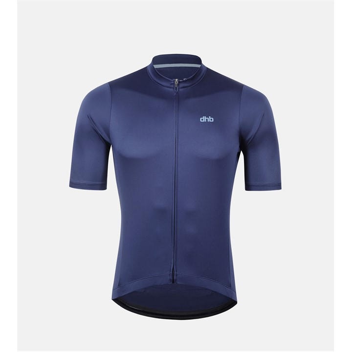 Dhb Men's Blue Blok Short Sleeve Jersey in Size L, Sports Direct