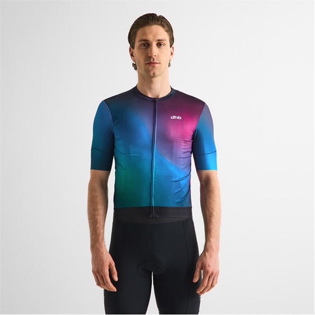 Purple Multi - Dhb - Dhb Aeron Short Sleeve Jersey 3.0 Unisex
