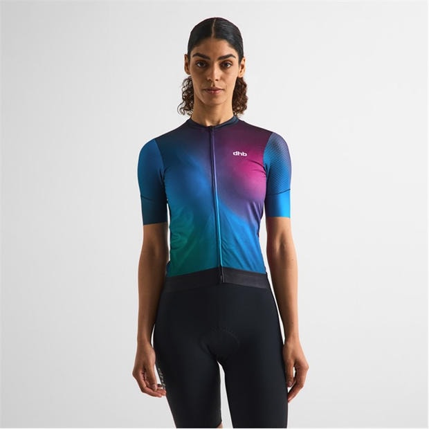 Purple Multi - Dhb - Dhb Aeron Short Sleeve Jersey 3.0 Unisex