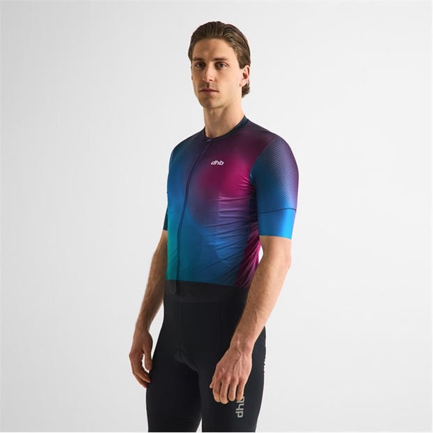 Purple Multi - Dhb - Dhb Aeron Short Sleeve Jersey 3.0 Unisex
