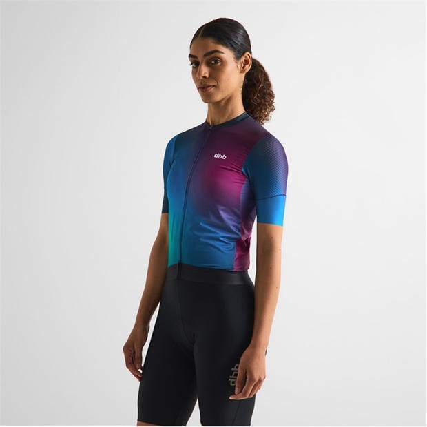 Purple Multi - Dhb - Dhb Aeron Short Sleeve Jersey 3.0 Unisex