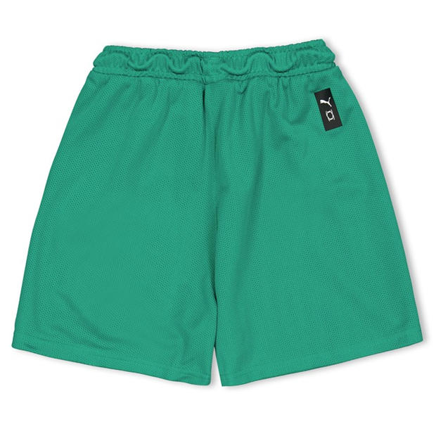 Pepper Green - Puma - Kids' Hoops Team Junior Practice Basketball Shorts