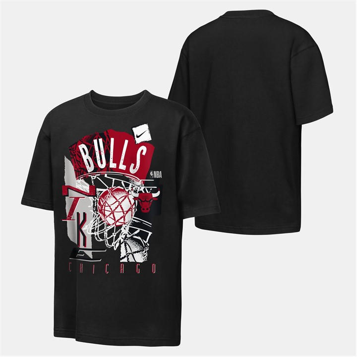hoops  Boys  Nba Teams Graphic Short Sleeve T-Shirt, Football by Nike in Size 7 - 8 Years, Sports Direct