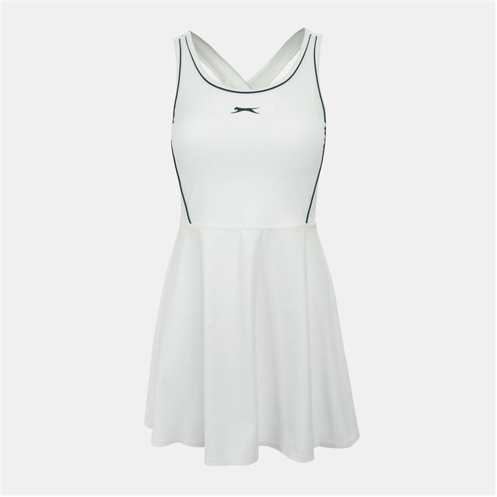 Slazenger Women's White Flared T Dress in Size 10, Sports Direct