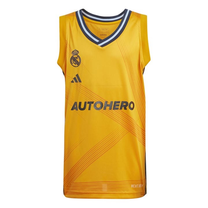 Adidas Boys Orange Kids' Performance Basketball Jersey in Size 14 Years, Sports Direct