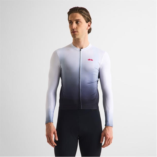White Fade - Dhb - Dhb Aeron Long Sleeve Jersey 3.0 Unisex