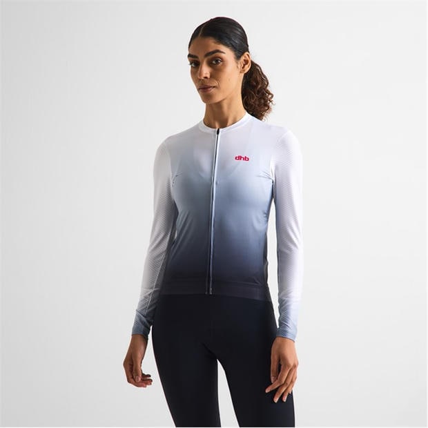 White Fade - Dhb - Dhb Aeron Long Sleeve Jersey 3.0 Unisex