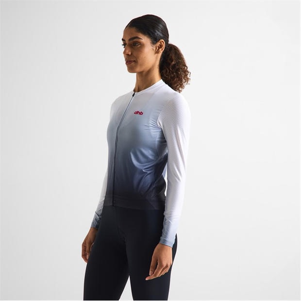 White Fade - Dhb - Dhb Aeron Long Sleeve Jersey 3.0 Unisex