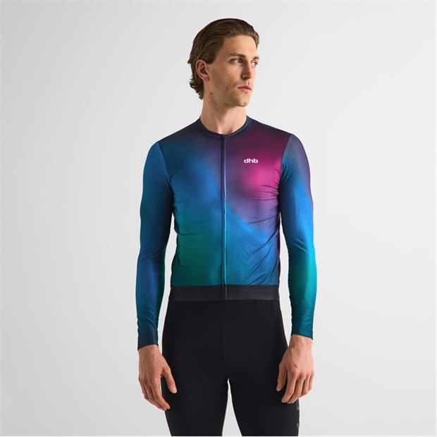 Purple Multi - Dhb - Dhb Aeron Long Sleeve Jersey 3.0 Unisex