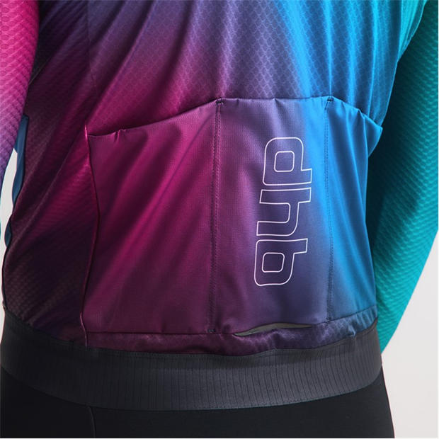 Purple Multi - Dhb - Dhb Aeron Long Sleeve Jersey 3.0 Unisex