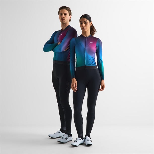 Purple Multi - Dhb - Dhb Aeron Long Sleeve Jersey 3.0 Unisex