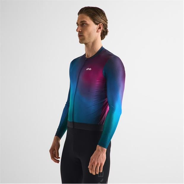 Purple Multi - Dhb - Dhb Aeron Long Sleeve Jersey 3.0 Unisex