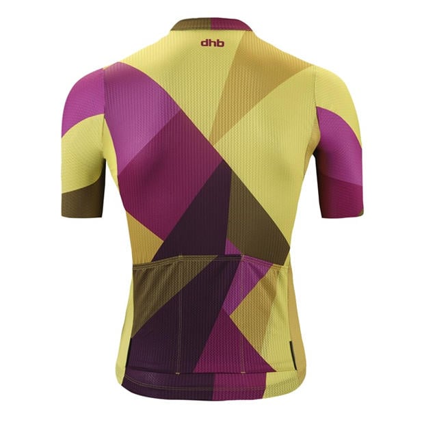 Yellow/Purple - Dhb - Dhb Blok Short Sleeve Jersey 3.0 Unisex