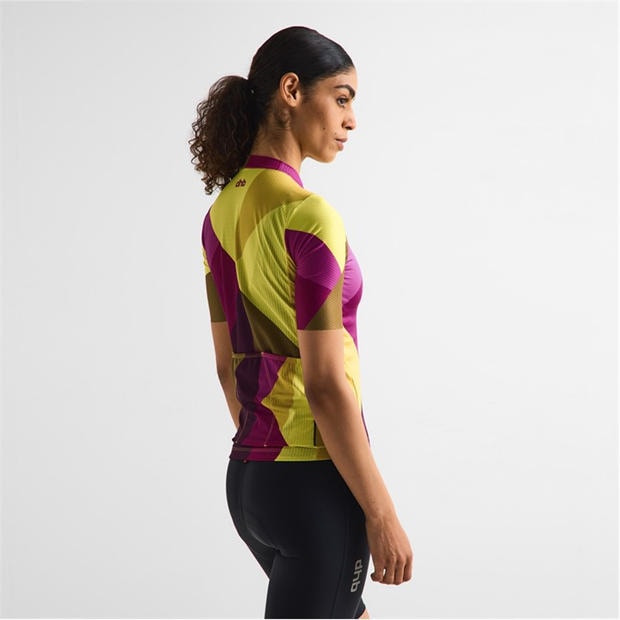 Yellow/Purple - Dhb - Dhb Blok Short Sleeve Jersey 3.0 Unisex