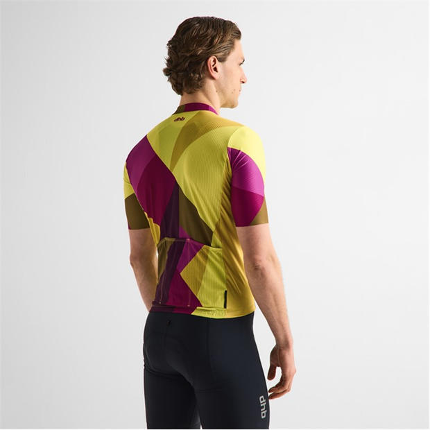 Yellow/Purple - Dhb - Dhb Blok Short Sleeve Jersey 3.0 Unisex