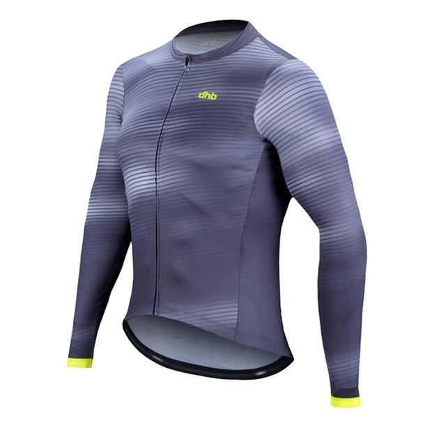 Grey - Dhb - Dhb Blok Long Sleeve Jersey 3.0 Unisex
