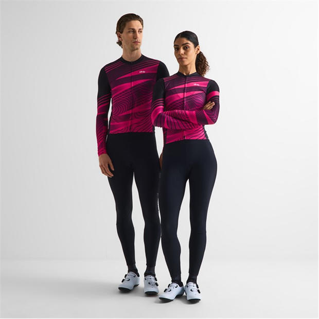 Red/Black - Dhb - Dhb Blok Long Sleeve Jersey 3.0 Unisex