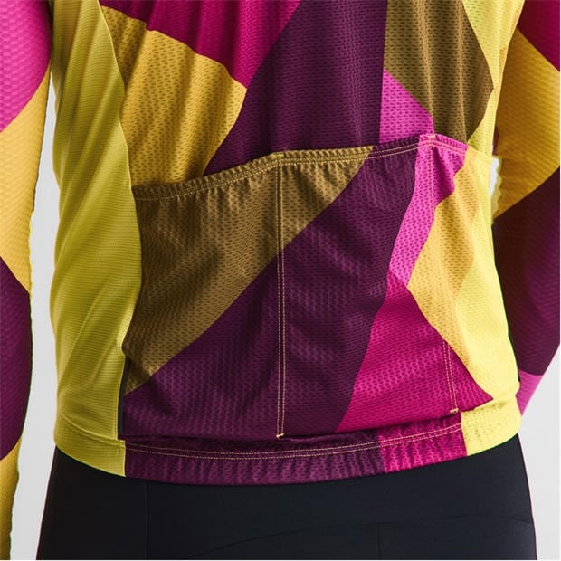Yellow/Purple - Dhb - Dhb Blok Long Sleeve Jersey 3.0 Unisex