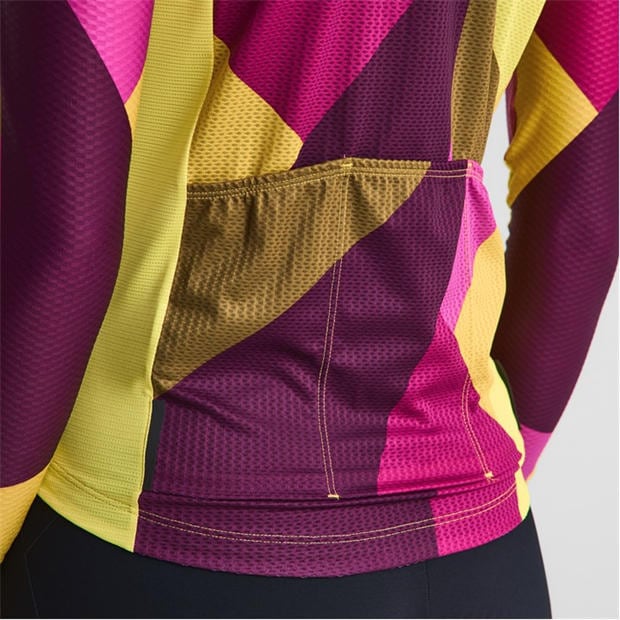 Yellow/Purple - Dhb - Dhb Blok Long Sleeve Jersey 3.0 Unisex