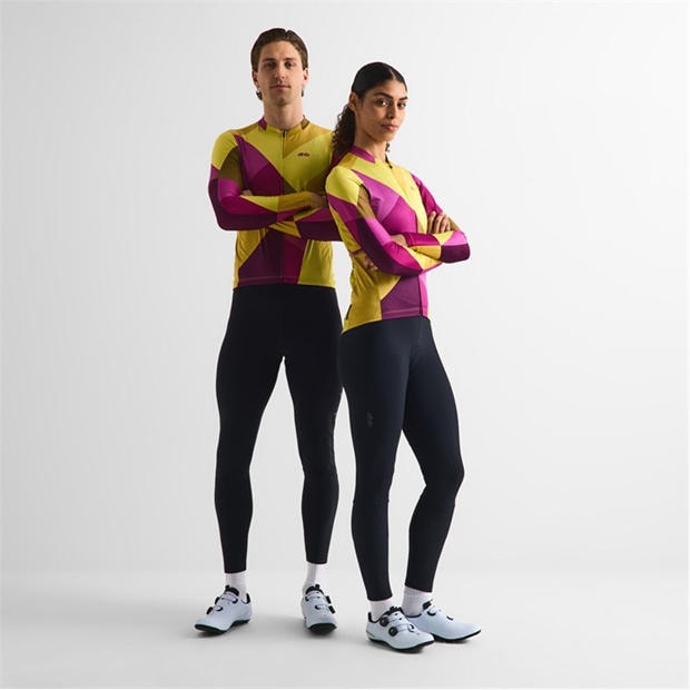 Yellow/Purple - Dhb - Dhb Blok Long Sleeve Jersey 3.0 Unisex