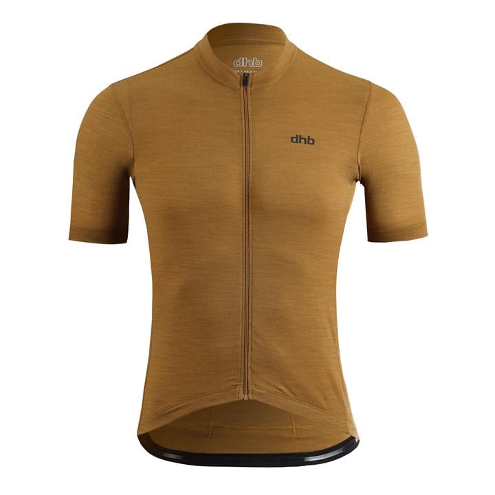 Dhb Men's Brown Merino Short Sleeve Jersey in Size L, Sports Direct
