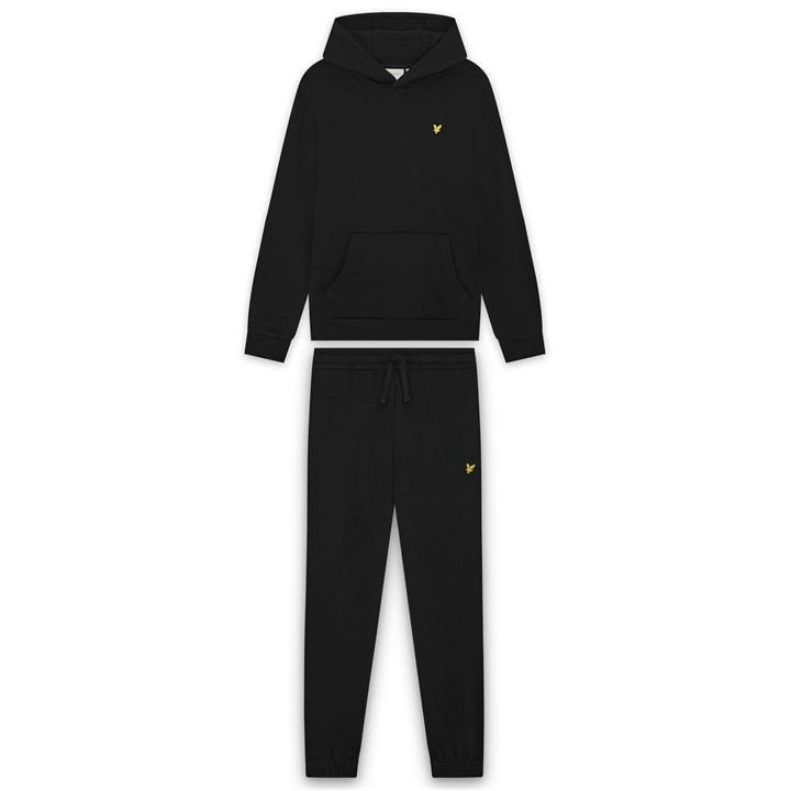 Lyle And Scott Boys Black Lyle & Scott Kids Hoodie & Sweatpant Set in Size 8 - 9 Years, Sports Direct