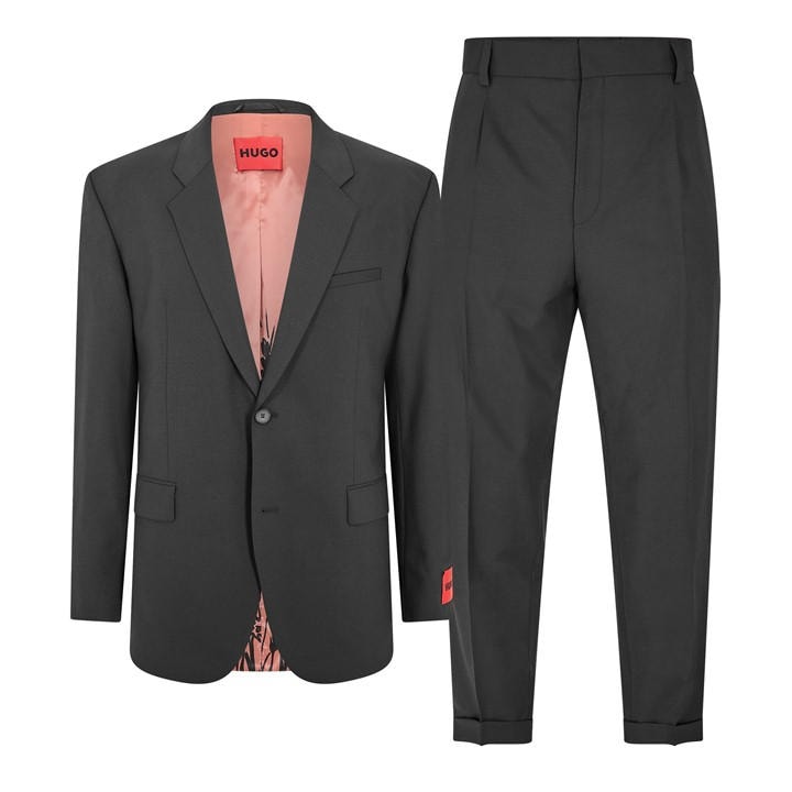 Hugo Men' Black Kris Teagan241f2x Suit in Size S, Sports Direct