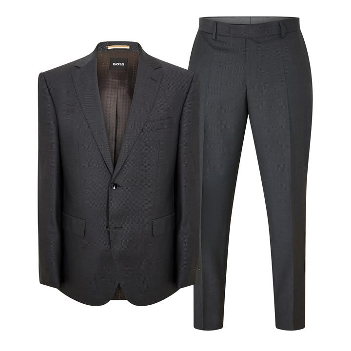 Boss Men's Grey H-Jeckson-2Pcs-224 Suit in Size M, Sports Direct
