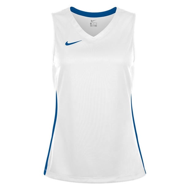Alb/Albastru Regal - Nike - Women's Performance Basketball Jersey