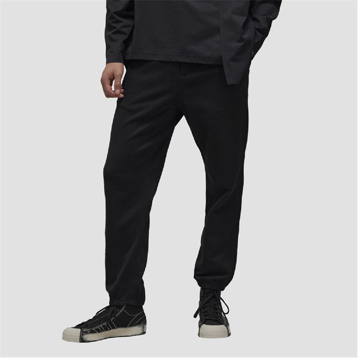 Y3 Men's Black French Terry Track Pants in Size XL, Sports Direct