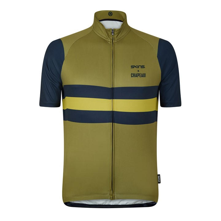 Skins Men's Green Cycle X Chapeau Short Sleeve Jersey in Size XS, Sports Direct