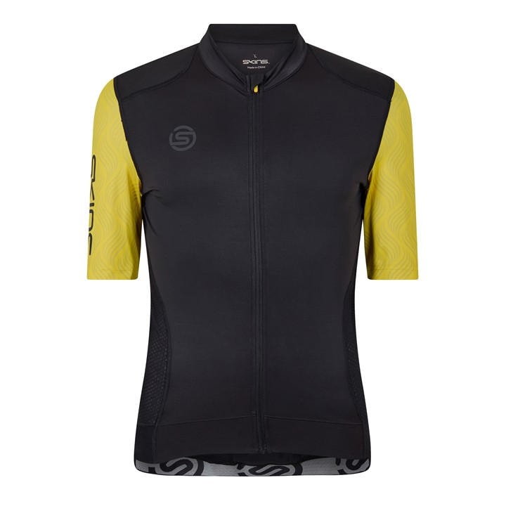 Skins Men's Yellow Cycle Elite Short Sleeve Jersey in Size XS, Sports Direct