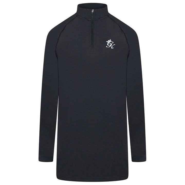 Gym King Men's Black Energy Zipped Funnel Performance Tracksuit Top in Size M, Sports Direct