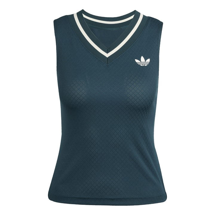Adidas Women's Green Wimbledon Pro Vest in Size L, Sports Direct