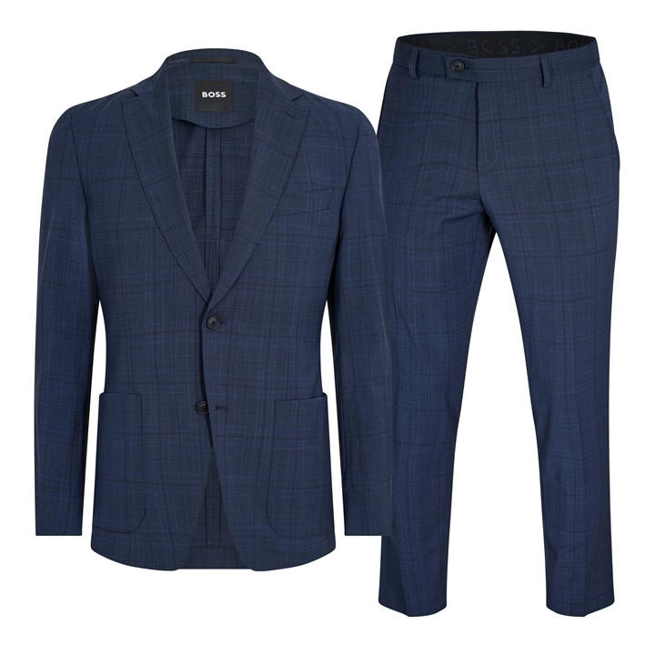 Boss Men's Blue P-Huge 2-Piece Suit in Size M, Sports Direct