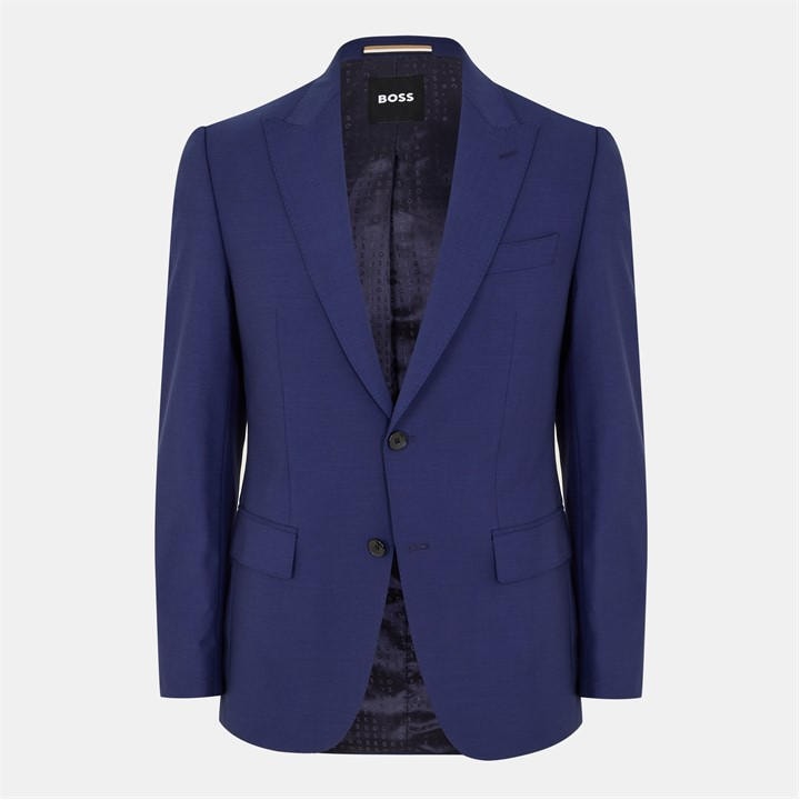 Boss Men's Blue H Huge Peak Lapel Tailored Fit Suit in Size M, Sports Direct