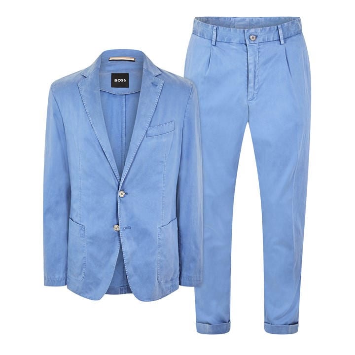 Boss Men' Blue C-Hanry-2Pcs-D-241F Suit in Size S, Sports Direct